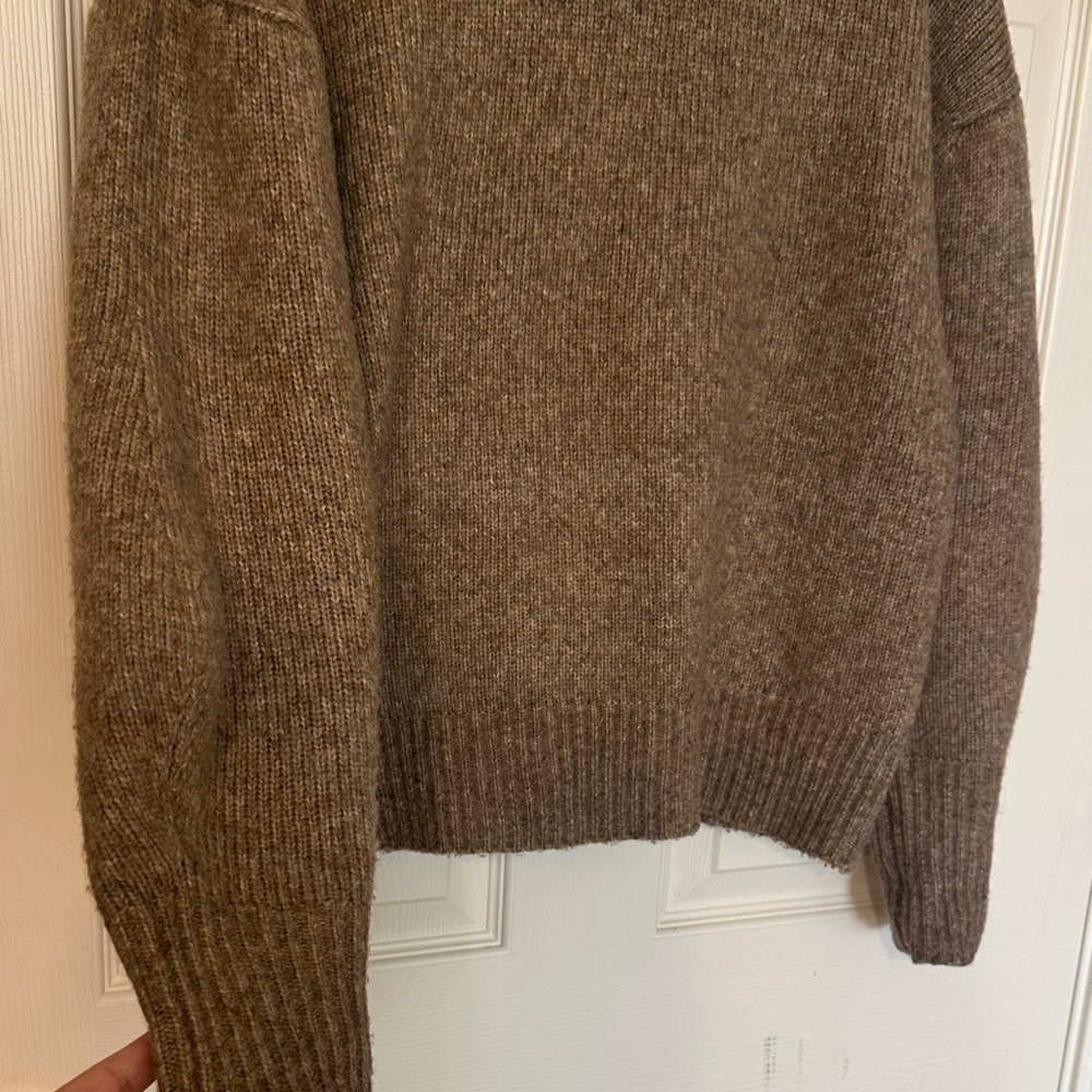 For The Republic Taupe Knit Sweater - Picture 2 of 5